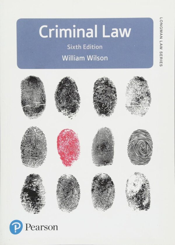 Criminal Law 2017 BY William Wilson (PB)